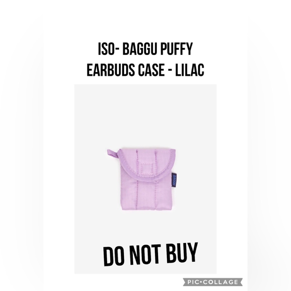 ISO Puffy  lilac AIRPOD CASE
